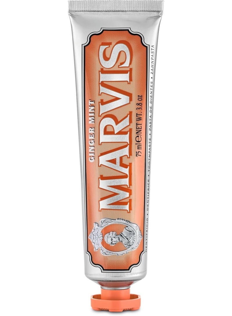 Marvis Ginger Mint Flavour Fluoride Toothpaste - Image 2